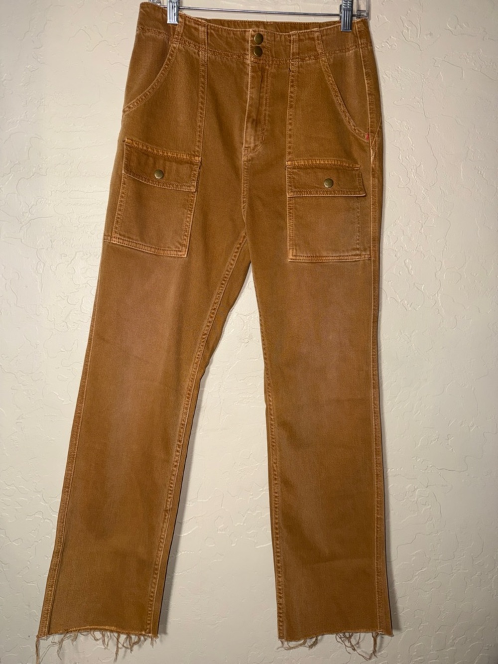 Anthropologie Pilcro Boyfriend Trouser Pants front patch pockets size 28